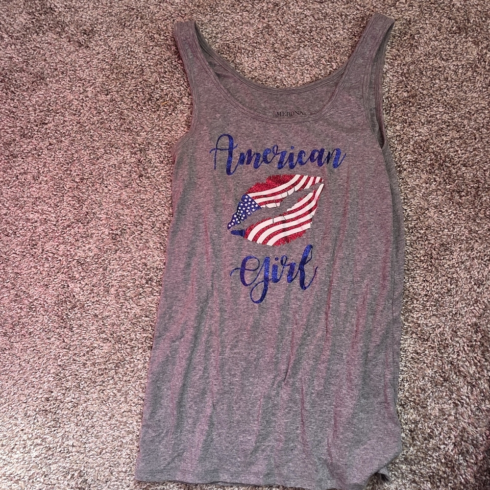 Gray American Girl Tank Top
